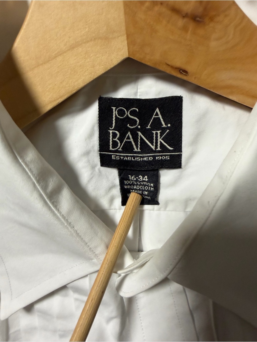 Jos. A. Bank White Pleated Front Dress Shirt - Picture 6 of 7